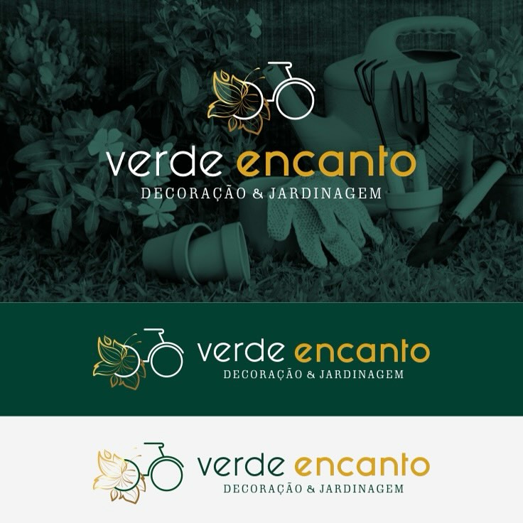 Estudo da identidade visual Verde Encanto