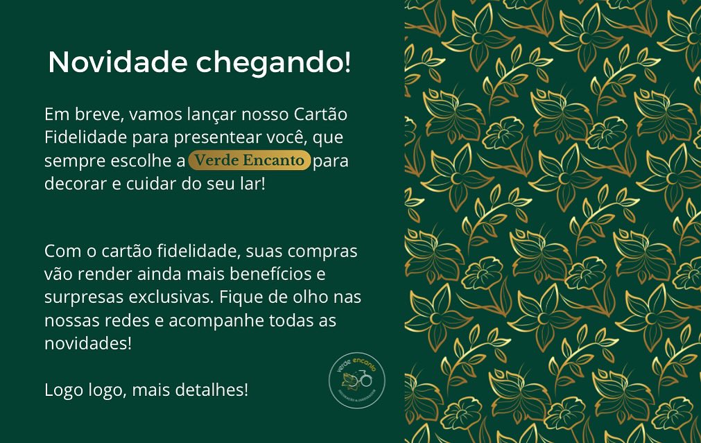Peça gráfica da Verde Encanto