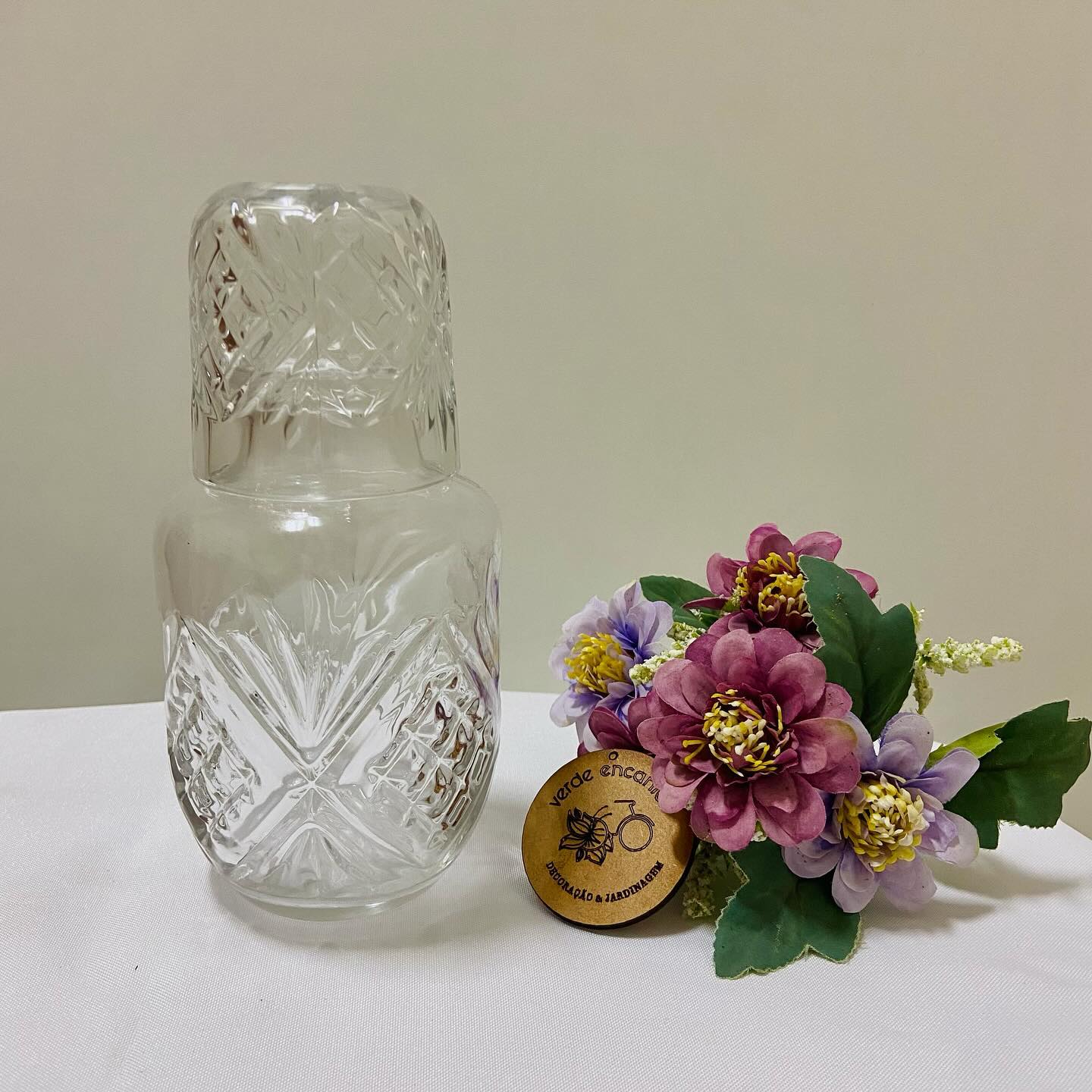 Cristal e flores